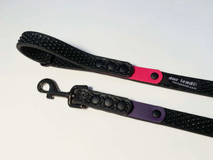 Duo Color Tab "Get a Grip" DAE Lead Leash WIDE (Large/XL Dogs)